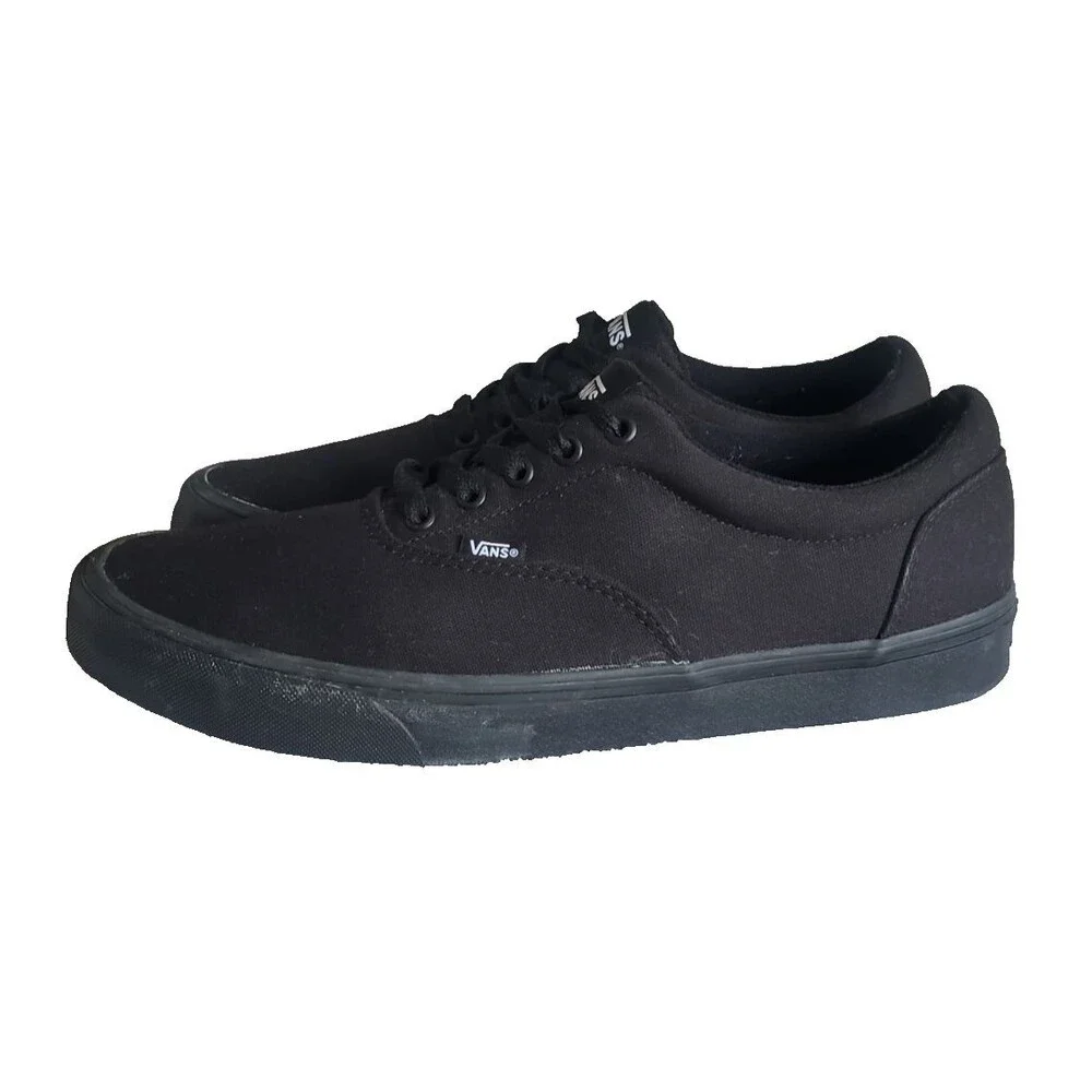 Vans Doheny All Black Mono Canvas Skate Shoes Men’s Sz 13 Low Top Sneaker 508731